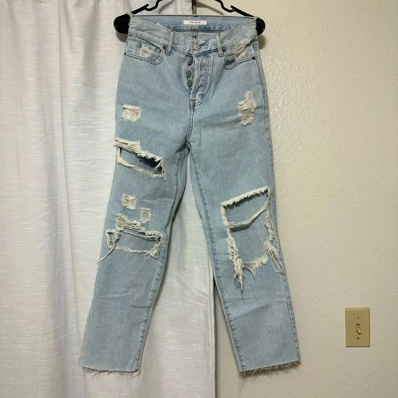 PacSun women’s high waist distressed mom jeans - Picture 1 of 7